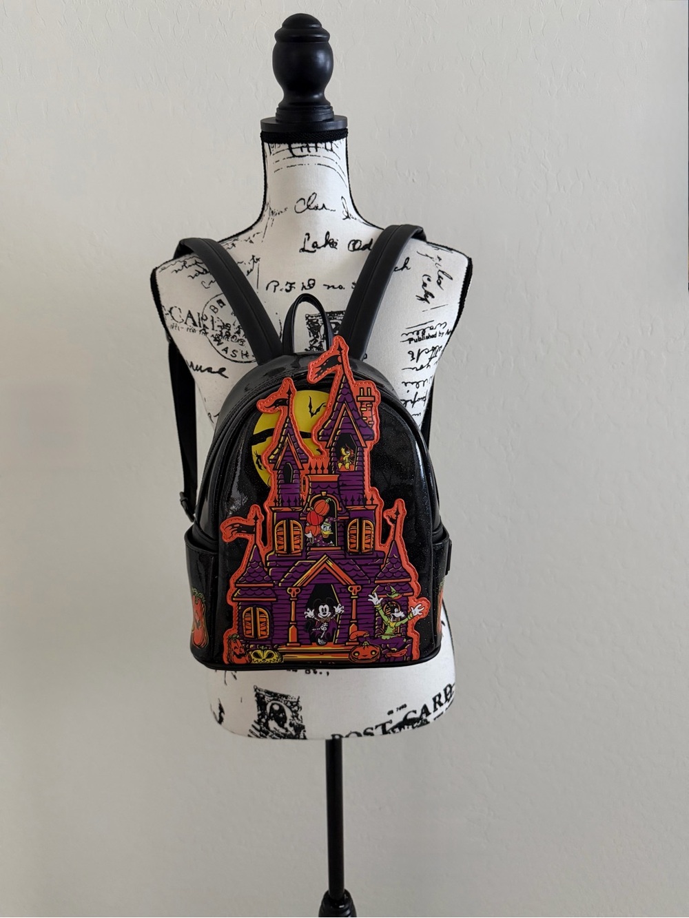Disney Parks Loungefly Mini Backpack Halloween Mickey Haunted House